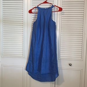 Antibes Blanc 100% Linen Sheath Dress